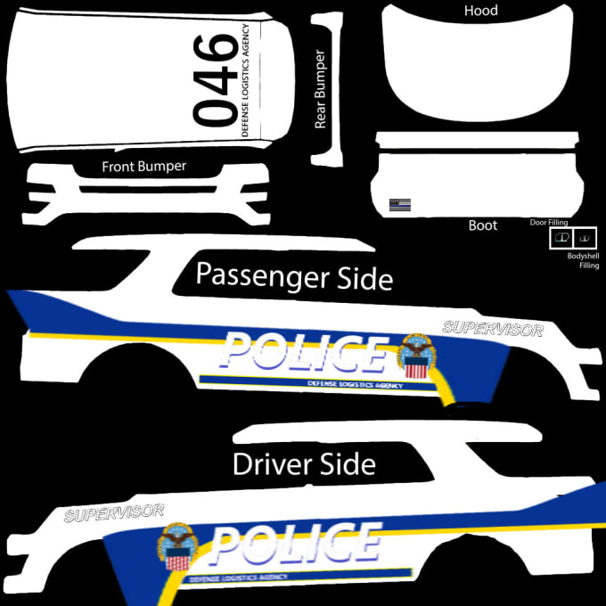 Police Livery Template