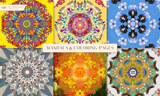 illustrate mandala art coloring book for adults and kids
