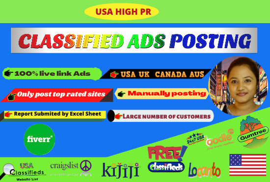 manually post classified ads on top classified sites