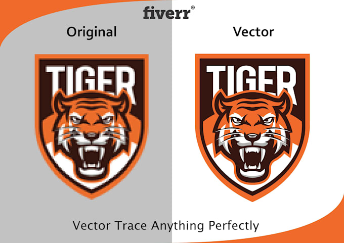 do vector tracing, vectorize, convert a logo into vector