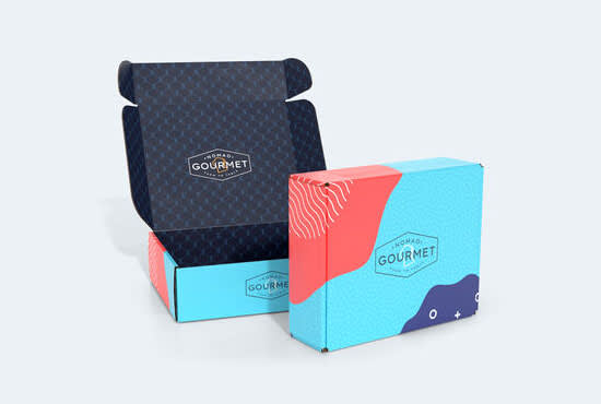 design mailer subscription box with mockup