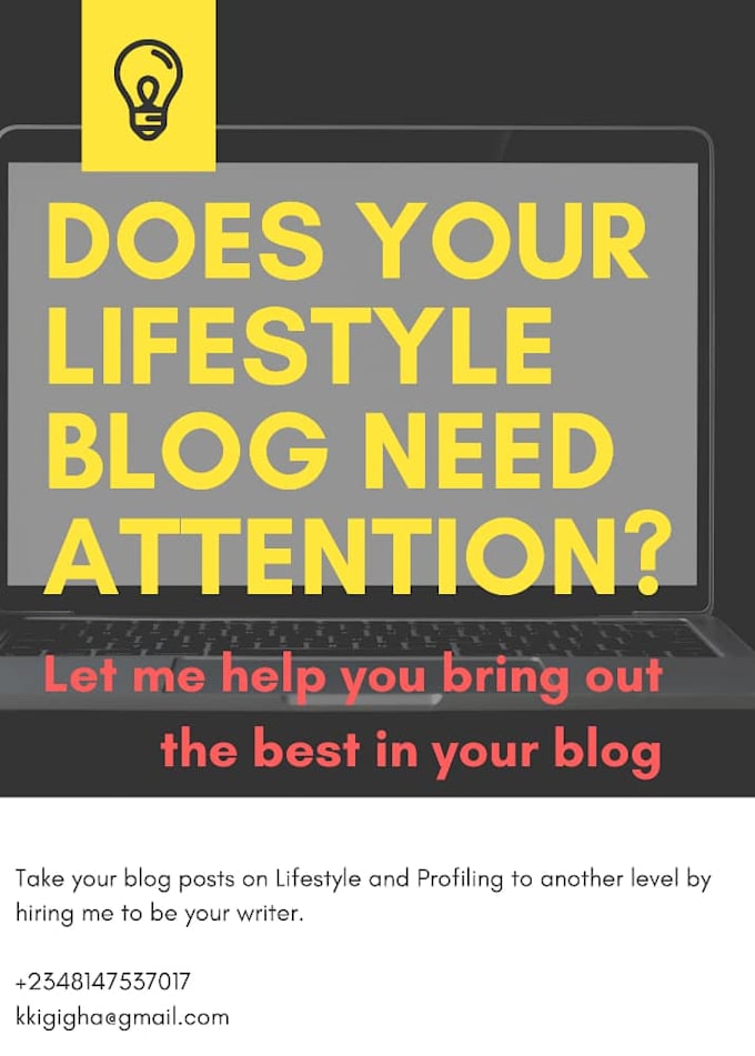 write lifestyle and profiling articles for you