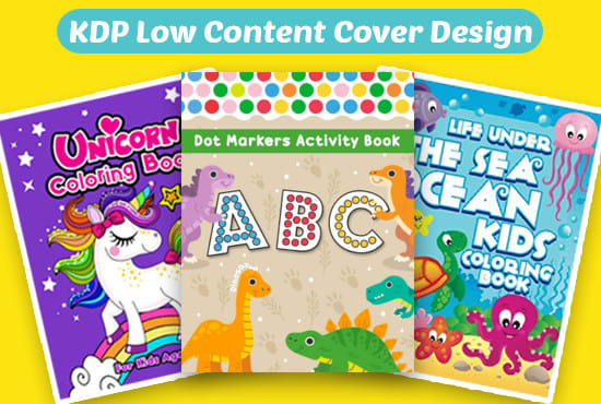 Design your kdp low content book cover for kids amazon kdp by Anissati
