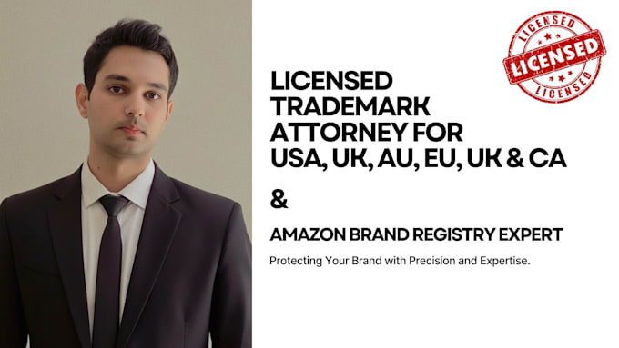 register your trademark in US UK eu au china and pakistan via licensed attorney