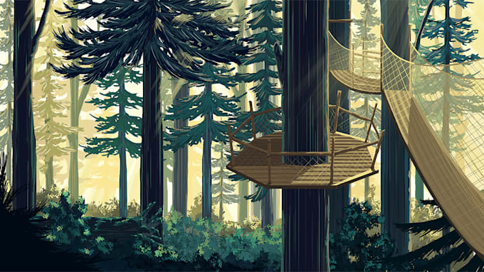 create nature illustrations in different styles