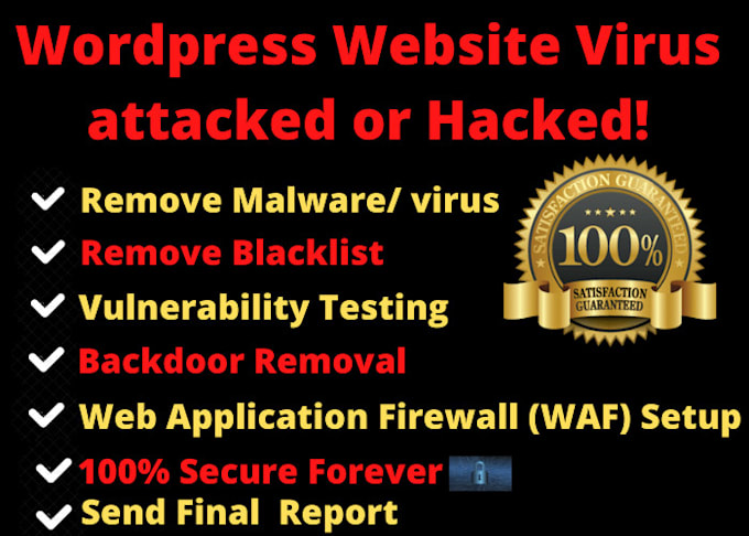 fix wordpress hacked site, remove malware, clean and secure wordpress within 24h