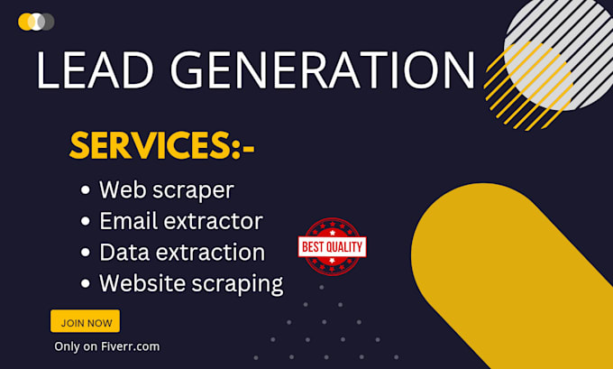 be your web scraper, email extractor, business leads