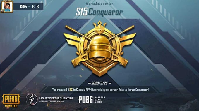 push your rank to conquerer in pubg mobile