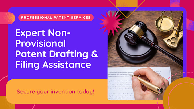 draft and file a complete non provisional patent application