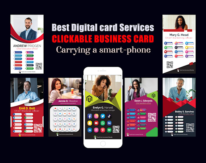 design a modern business card and digital card