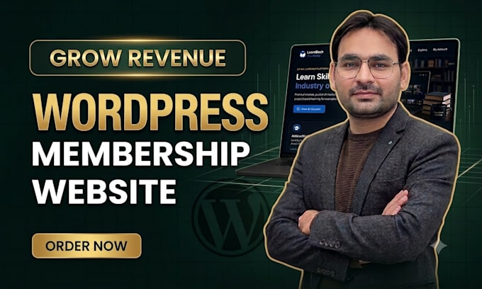 develop wordpress membership website, lms website