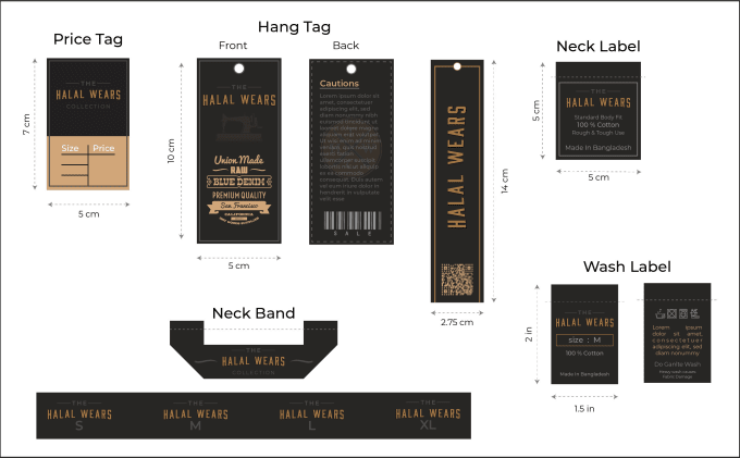 Design premium clothing hang tag and label for your brand by ...
