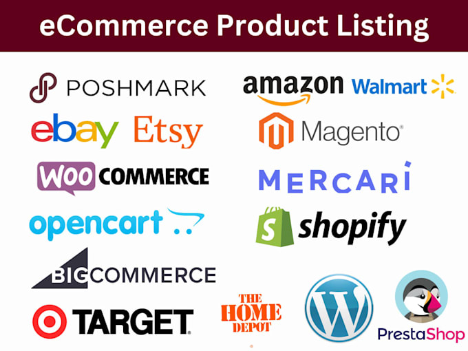 do ecommerce product listing on wordpress, woocomerce and shopify