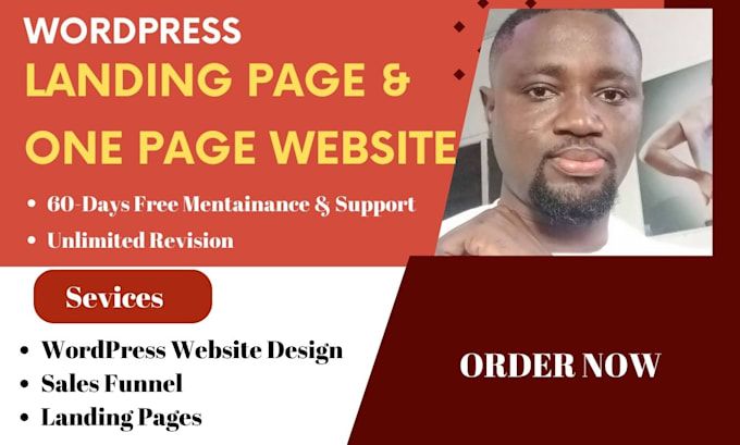 design a professional single page website and landing pages