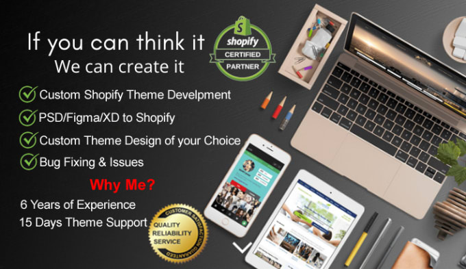 develop custom shopify theme bug fixes and customization