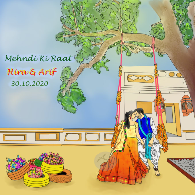 Design Customized Invitation Card For Wedding By Digiarthub