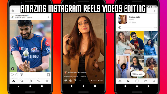 create, edit, design amazing instagram reels videos