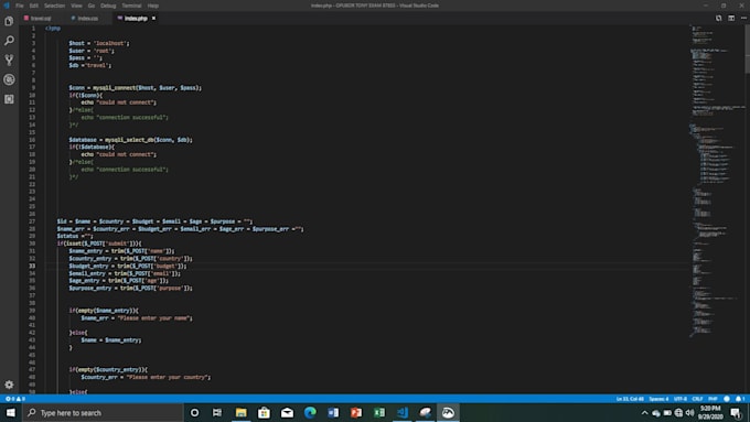 Give you html, css, mysql, javascipt, and php codes of anywebsite of ...
