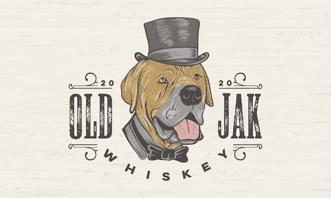 Create Best Vintage Logo With A Hand Drawn Illustration