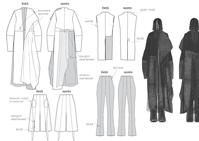 Do garment flat illustrations by Norcher Fiverr