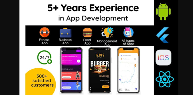 develop android and ios app with well managed admin panel