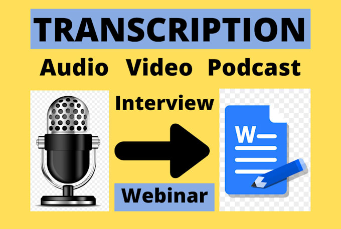 transcribe audio and do video transcription