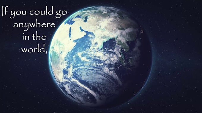 create an earth zoom video animation