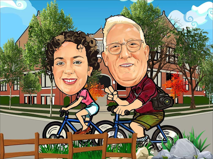 do cartoon caricature from your photo