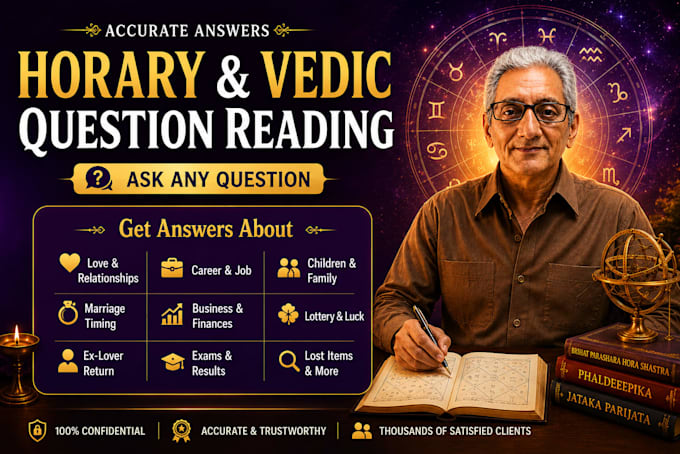 answer your questions using horary and vedic astrology