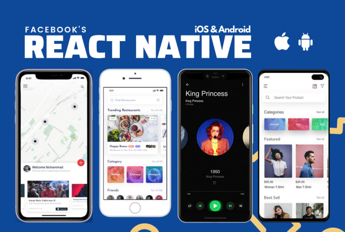Develop android and ios mobile app using react native by Sheikhht | Fiverr