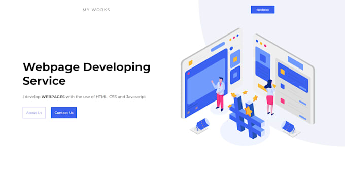 Make you a good webpage using html, css and some javascript by Private ...
