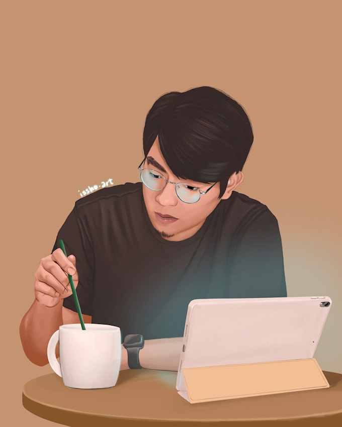 Draw portraits in my distinct style by Chipsaloy_ | Fiverr