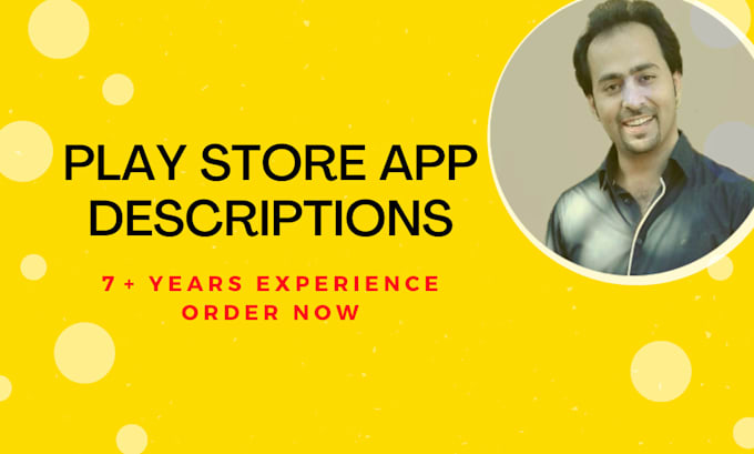 write play store and app store game and app aso description