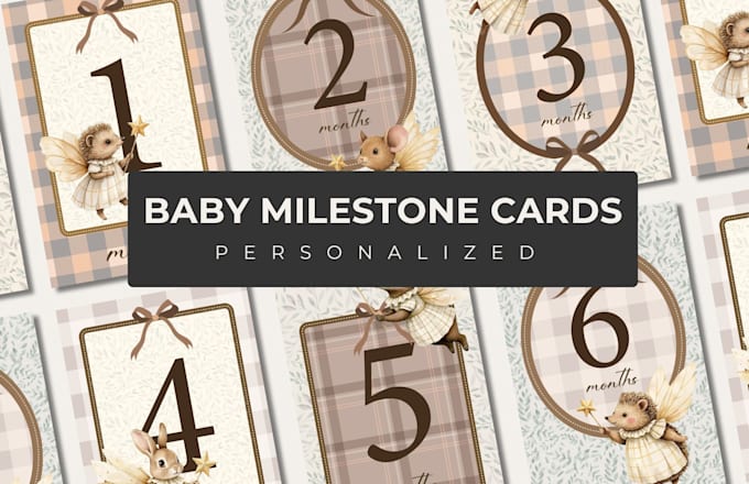 make baby milestone cards
