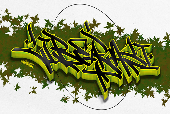 make hand drawn graffiti 3d wildstyle lettering logo art