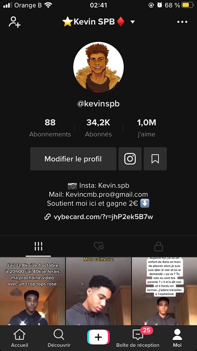 je vous ferais une pub sur mon compte tiktok avec 34k