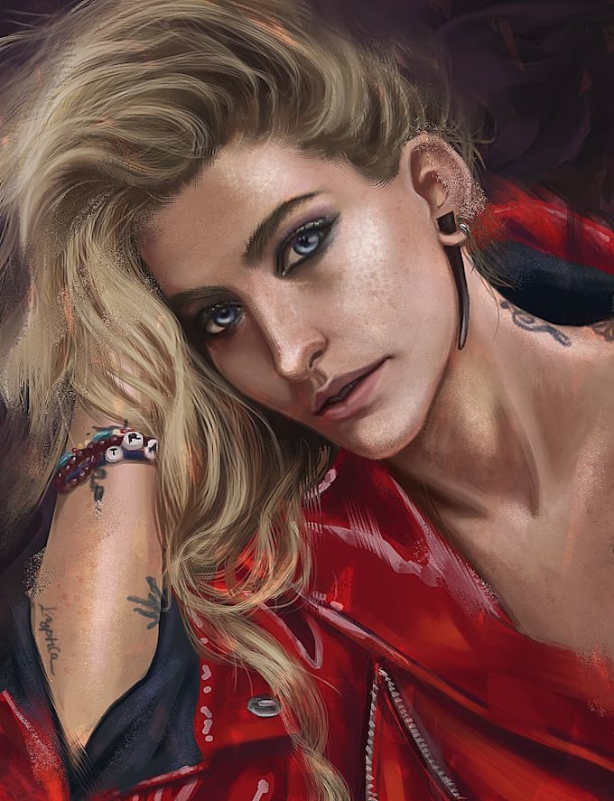 paint a digital portrait for you