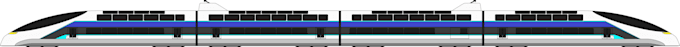 draw simple futuristic railway train designs