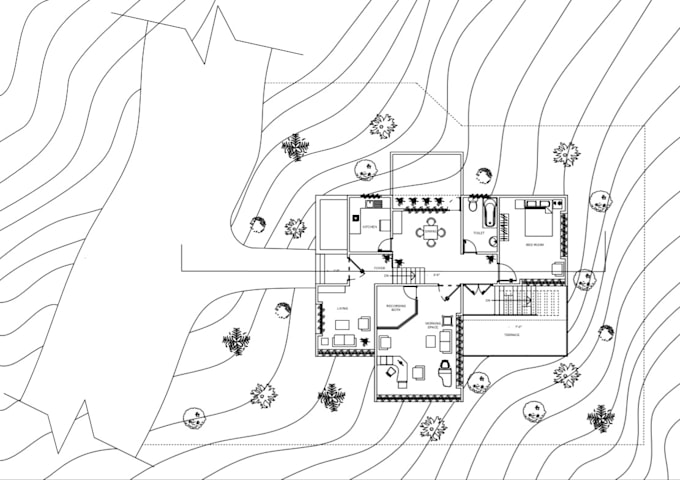 plans de conception de restaurant