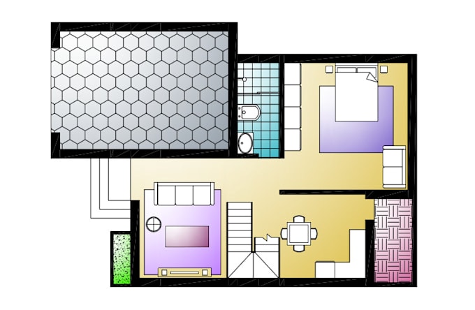 redraw, and modify your floor plan in autocad