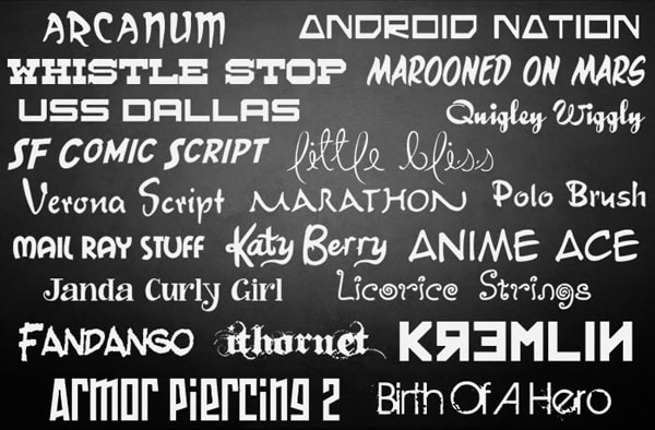 send you 10,000 commercial use fonts