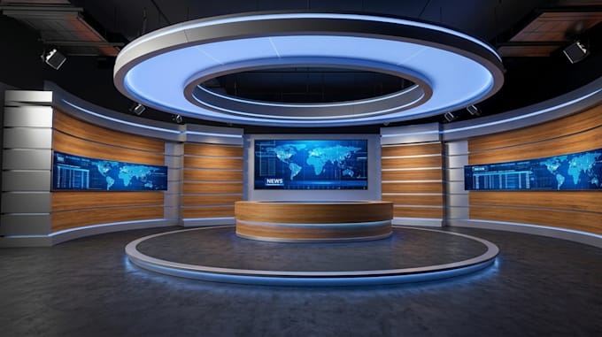 do a virtual studio background for your youtube channel