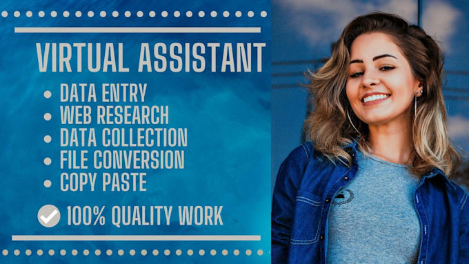 be your virtual assistant for data entry and web research
