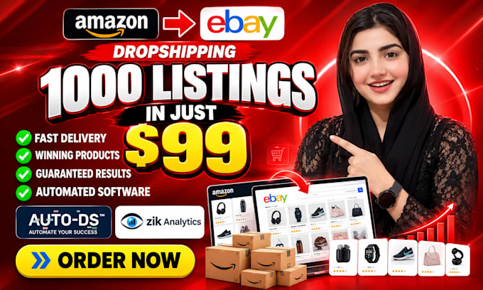 do aliexpress walmart or amazon to ebay dropshipping listings