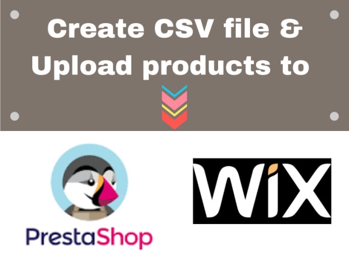 I will upload products on prestashop wix ebay wordpress and more