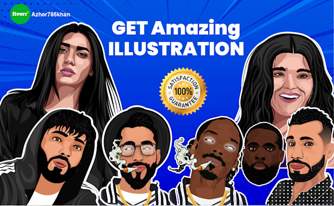 do amazing face and fullbody custom illustrations