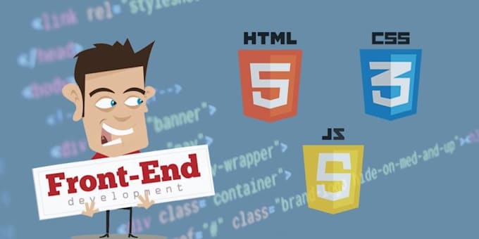 be your front end web developer
