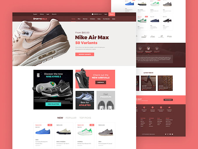 Create a responsive landing page or sales page by Istiaqurrahman | Fiverr