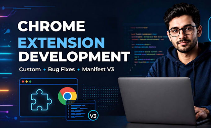 develop custom chrome extension, fix bugs, and upgrade to manifest v3