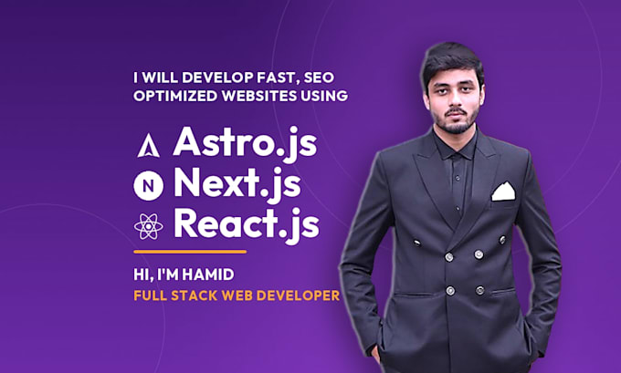 develop seo optimized nextjs, astro, react website that ranks on google